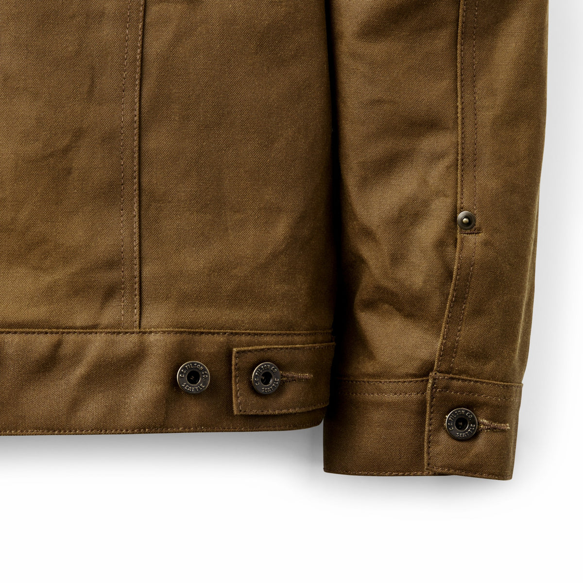 Men Filson Tin Cloth Short Lined Cruiser Jacket