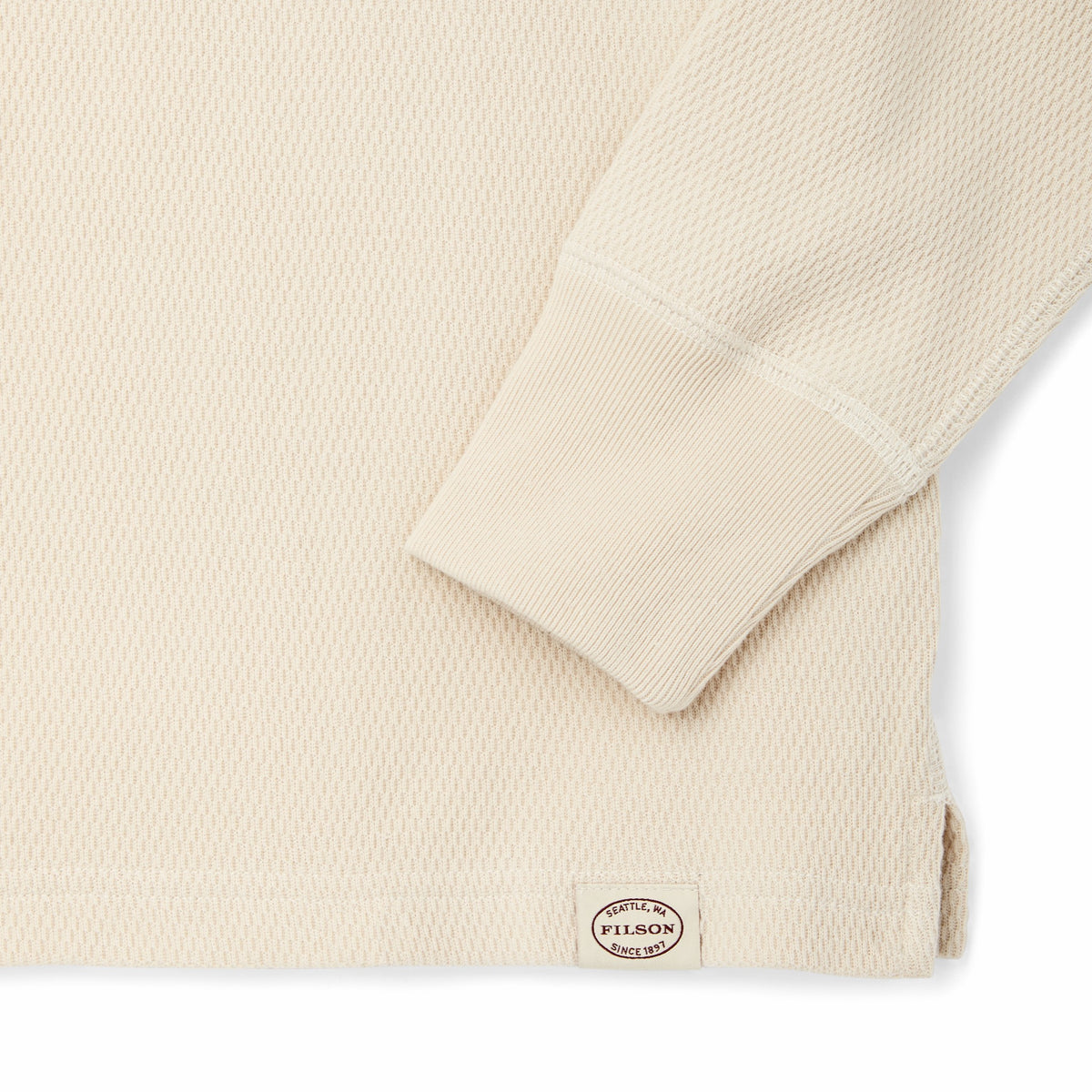 Men Filson Men's 100% Cotton Waffle Knit Henley