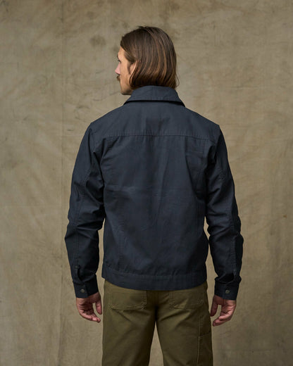 Men Filson Dry Wax Short Cruiser Jacket - Navy