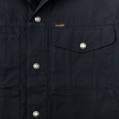 Men Filson Dry Wax Short Cruiser Jacket - Navy