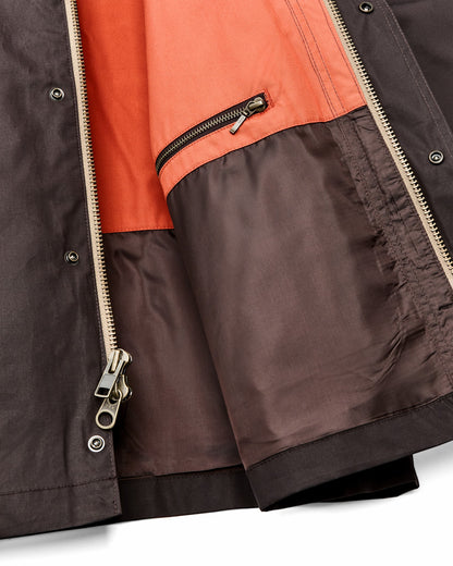Men Filson Dry Wax Short Field Jacket - Dark Brown
