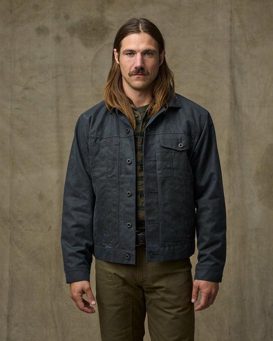 Men Filson Tin Cloth Short Lined Cruiser Jacket