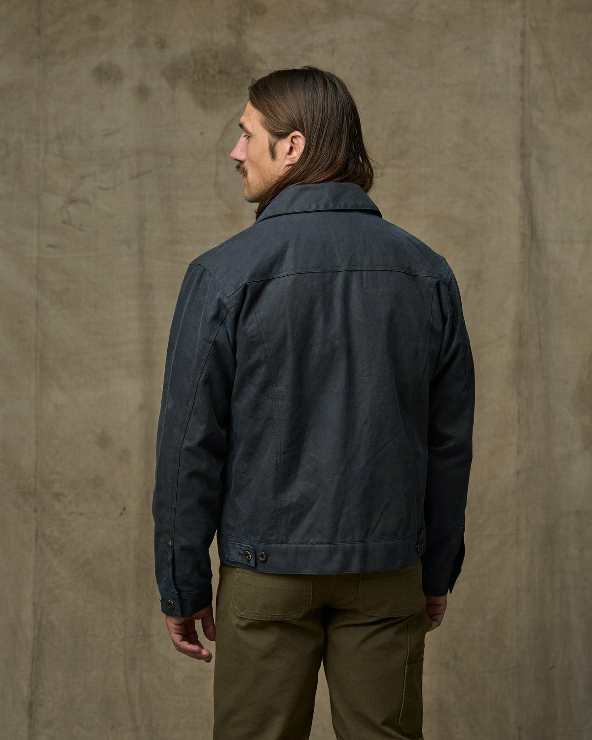 Men Filson Tin Cloth Short Lined Cruiser Jacket