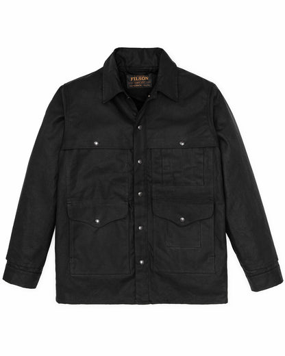 Men Filson Lined Tin Cloth Cruiser Jacket - Black
