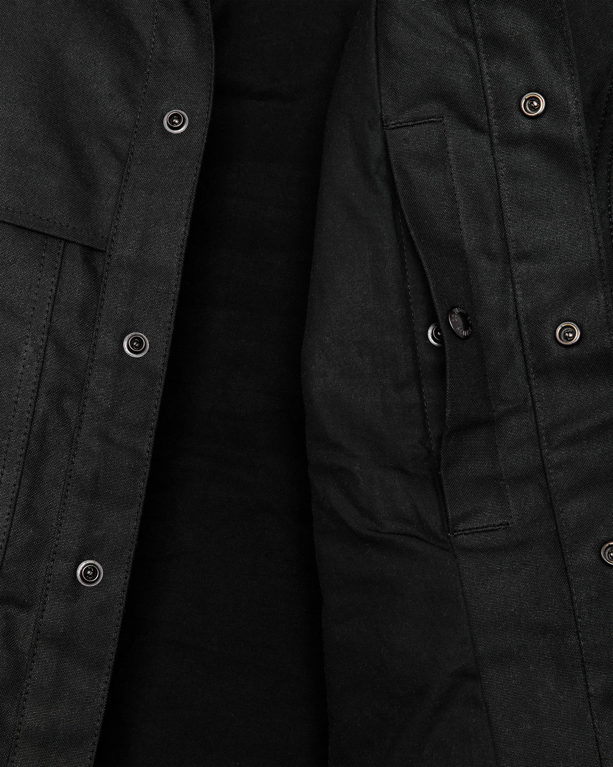 Men Filson Lined Tin Cloth Cruiser Jacket - Black
