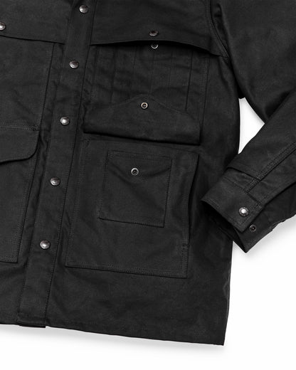 Men Filson Lined Tin Cloth Cruiser Jacket - Black