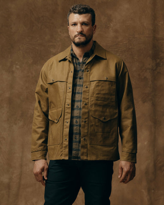 Men Filson Men's Lined Tin Cloth Cruiser Jacket