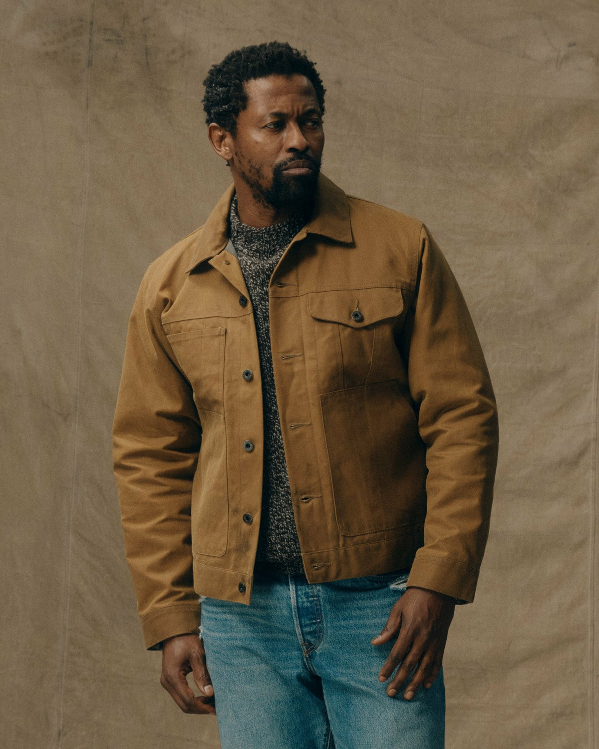 Men Filson Tin Cloth Short Lined Cruiser Jacket