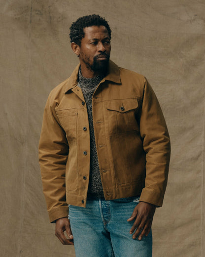 Men Filson Tin Cloth Short Lined Cruiser Jacket