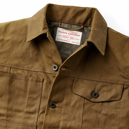 Men Filson Tin Cloth Short Lined Cruiser Jacket
