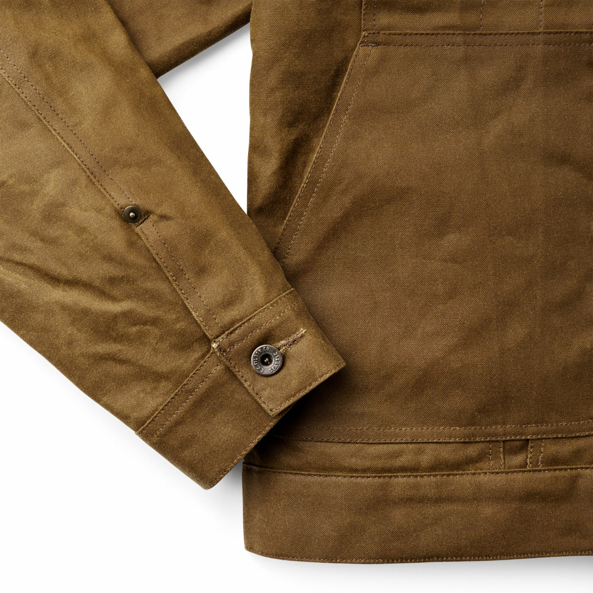 Men Filson Tin Cloth Short Lined Cruiser Jacket