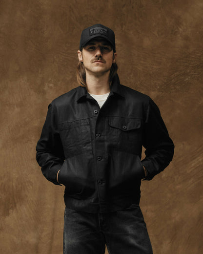 Men Filson Tin Cloth Short Lined Cruiser Jacket