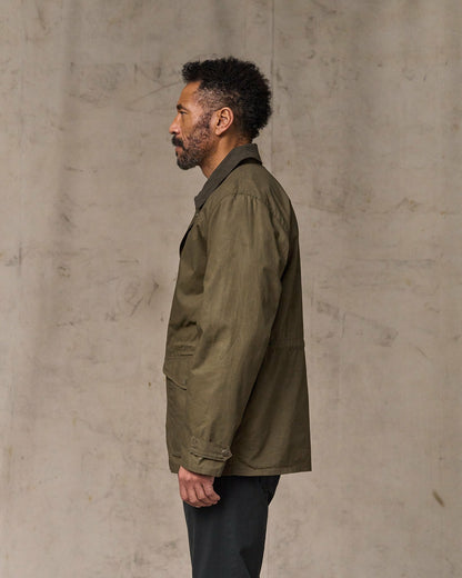Men Filson Dry Wax Mile Marker Coat - Burnt Olive