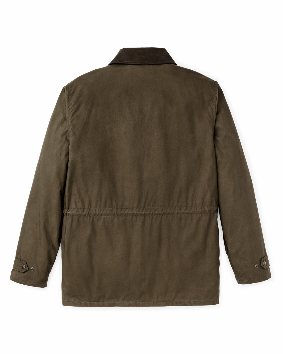 Men Filson Dry Wax Mile Marker Coat - Burnt Olive