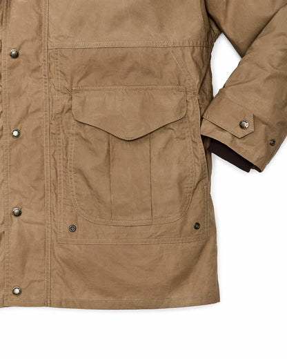 Men Filson Dry Wax Omak Coat - Dark Beige