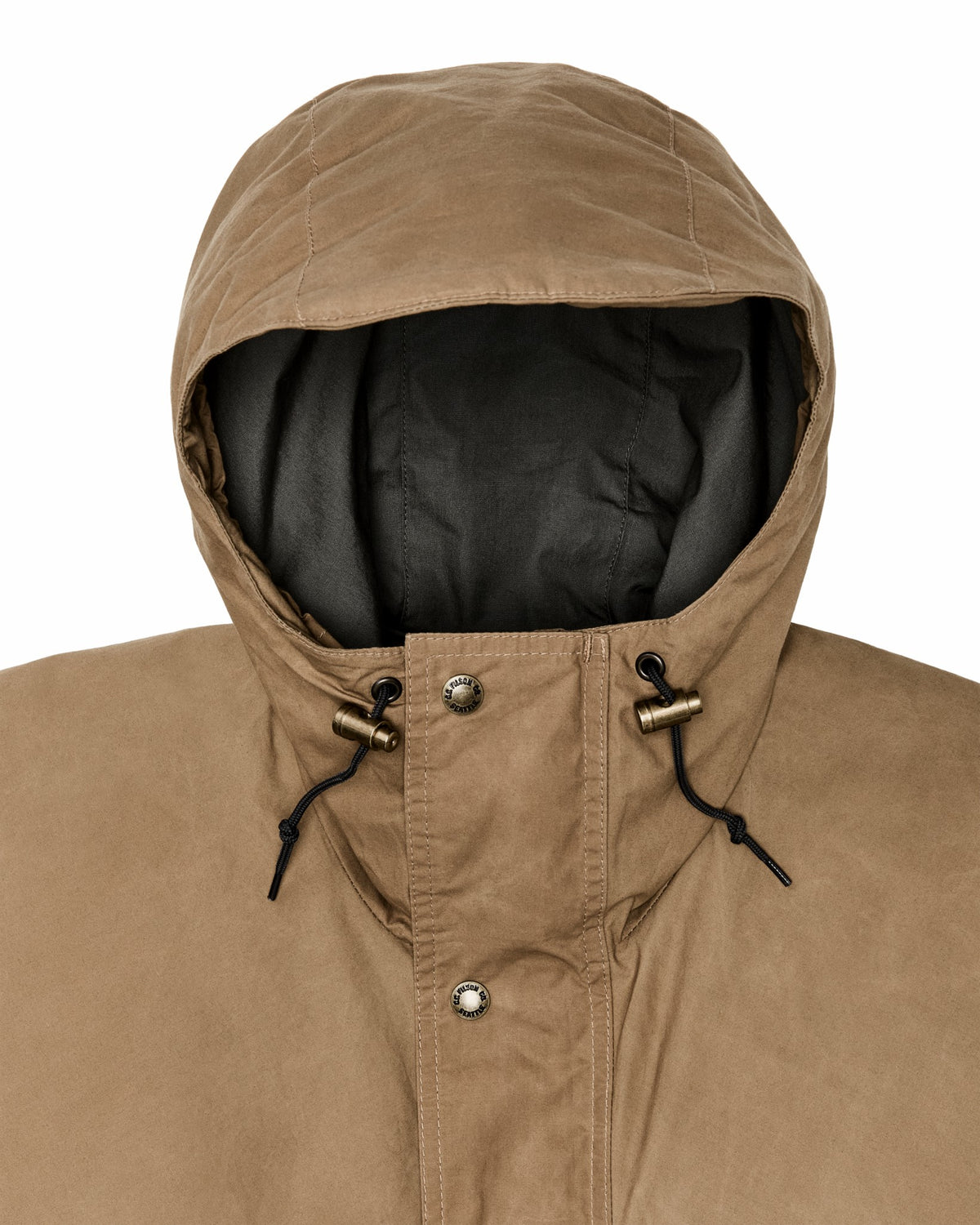 Men Filson Dry Wax Omak Coat - Dark Beige
