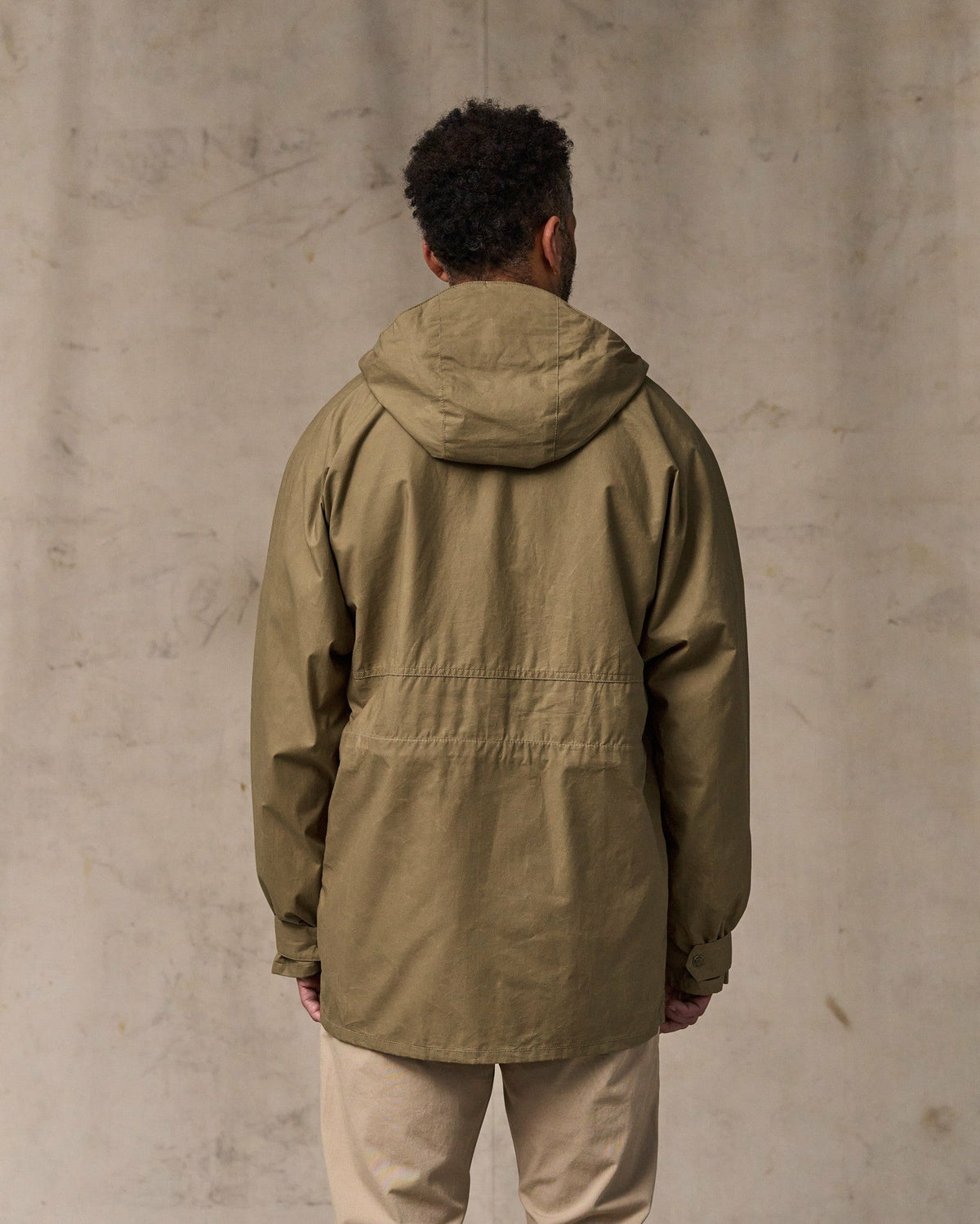 Men Filson Dry Wax Omak Coat - Dark Beige