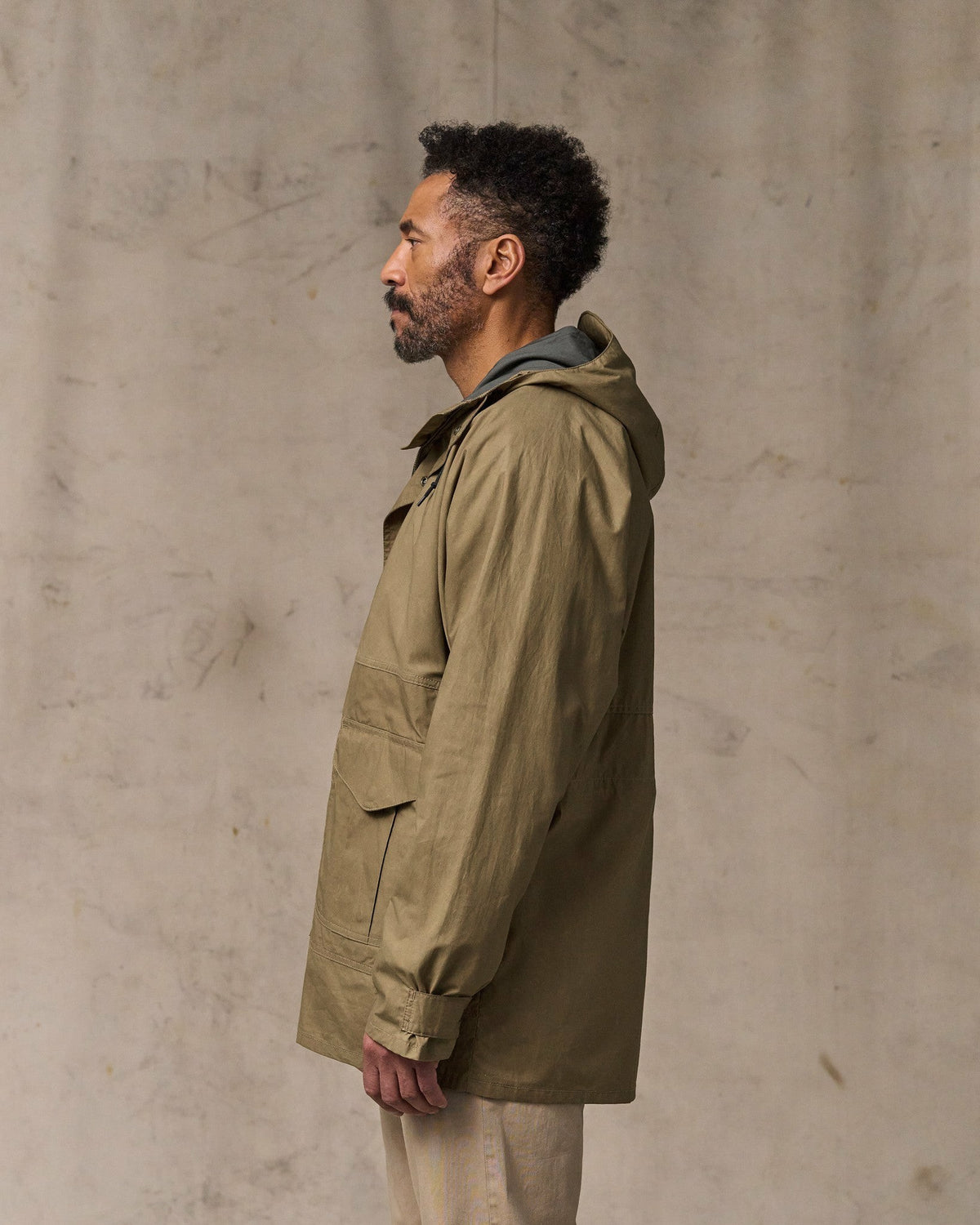 Men Filson Dry Wax Omak Coat - Dark Beige