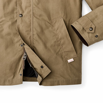 Men Filson Dry Wax Short Field Jacket - Dark Beige