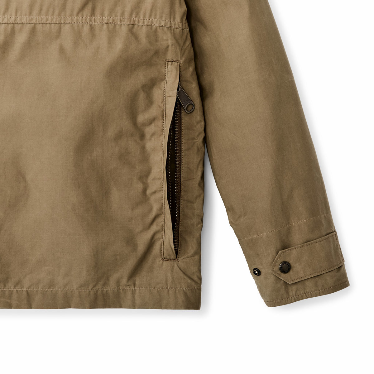 Men Filson Dry Wax Short Field Jacket - Dark Beige