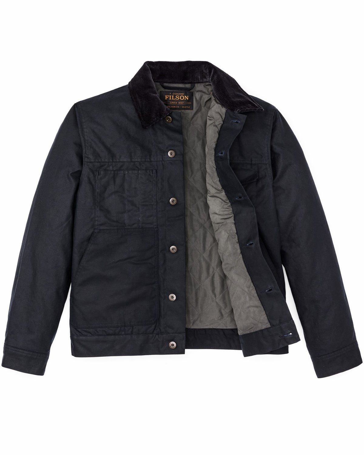 Men Filson Insulated Short Cruiser Jacket - Harbor Blue
