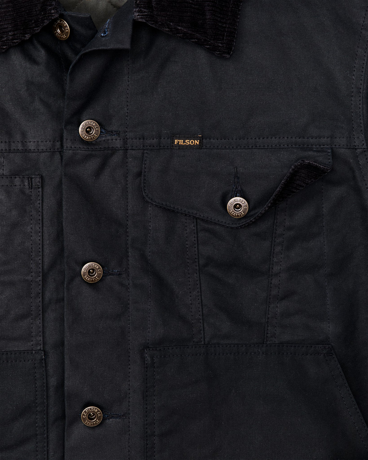Men Filson Insulated Short Cruiser Jacket - Harbor Blue