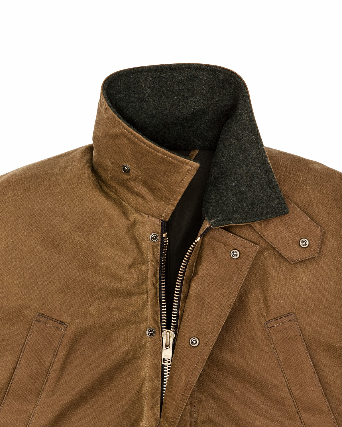Men Filson Lined Tin Cloth Field Jacket - Dark Tan