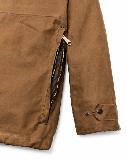 Men Filson Lined Tin Cloth Field Jacket - Dark Tan