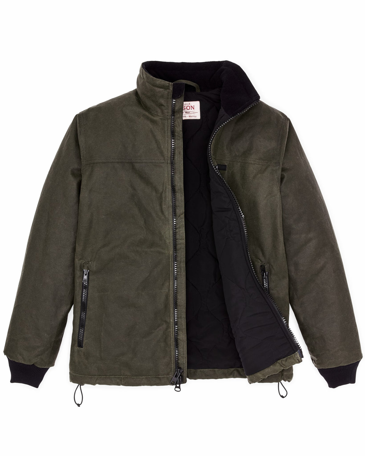 Men Filson Tin Cloth Primaloft Jacket - Otter Green
