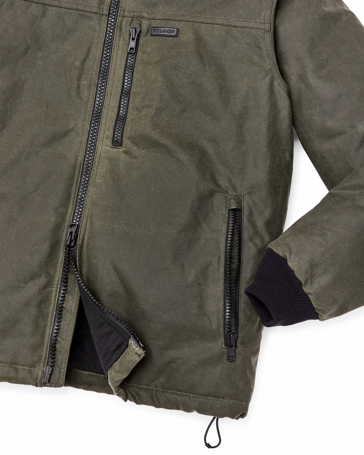 Men Filson Tin Cloth Primaloft Jacket - Otter Green