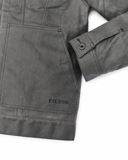Men Filson Tin Cloth Short Lined Cruiser Jacket