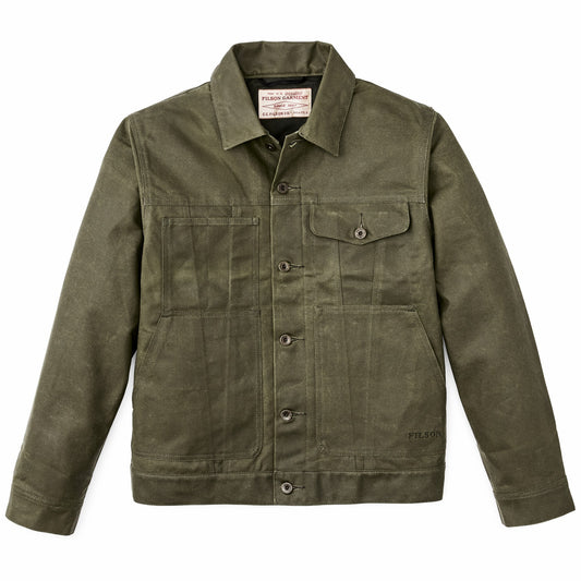 Men Filson Tin Cloth Short Lined Cruiser Jacket