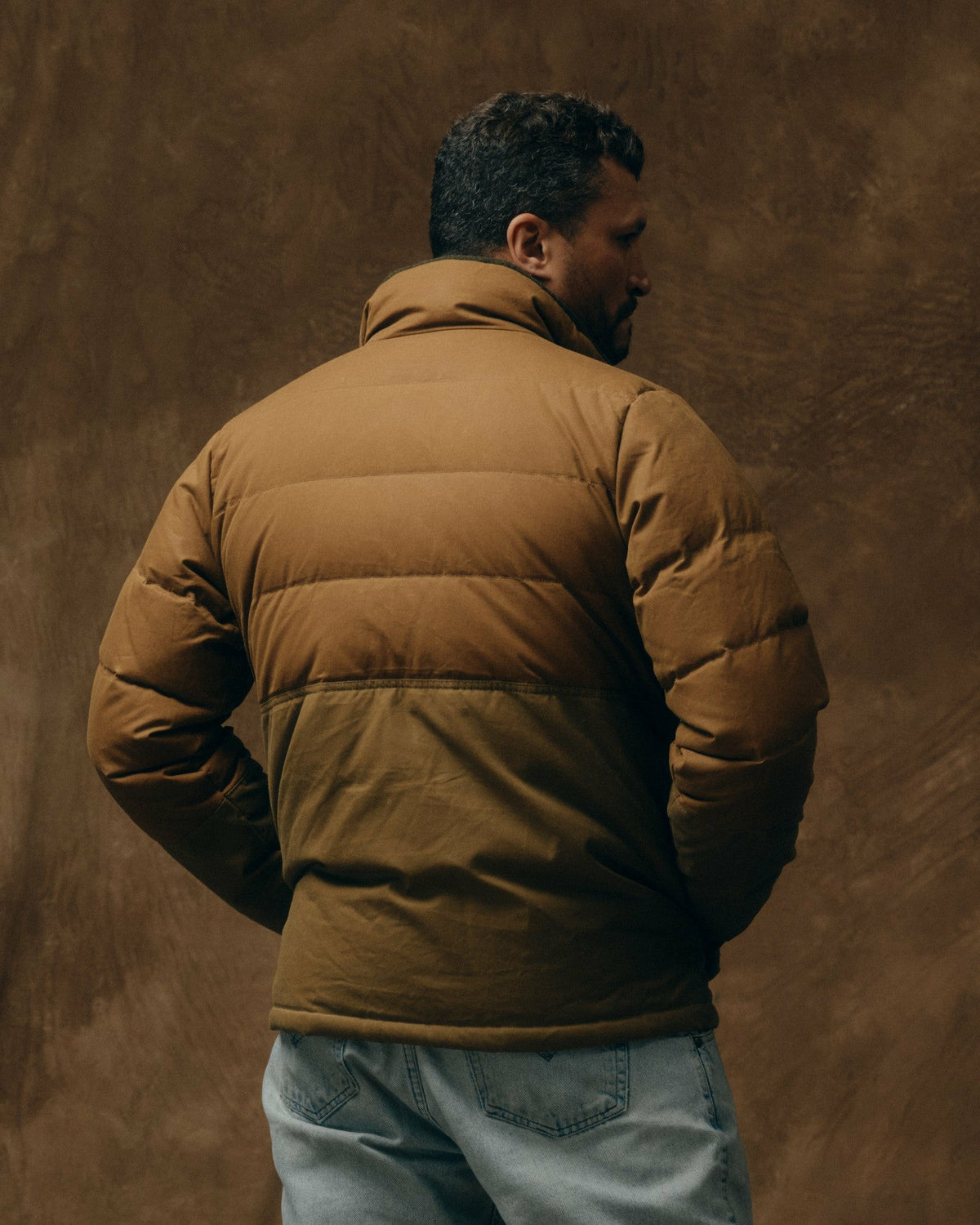 Men Filson Waxed Canvas Down Cruiser Jacket
