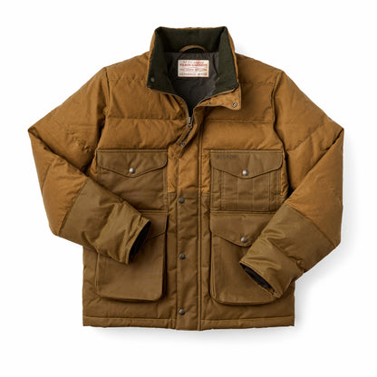 Men Filson Waxed Canvas Down Cruiser Jacket