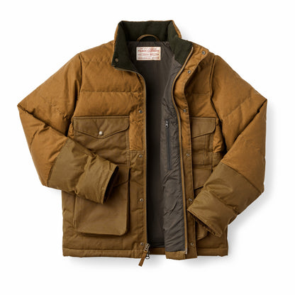 Men Filson Waxed Canvas Down Cruiser Jacket