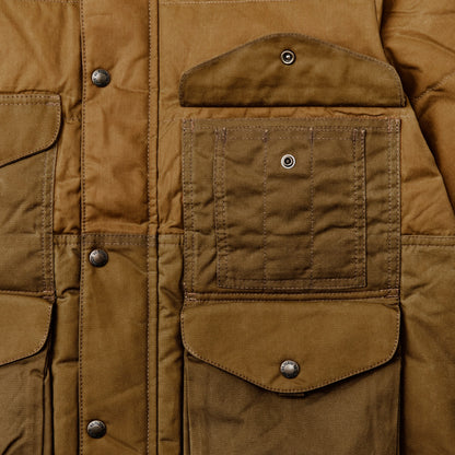 Men Filson Waxed Canvas Down Cruiser Jacket