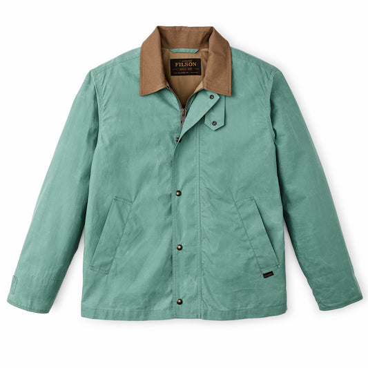 Men Filson Dry Wax Short Field Jacket - Deep Sea
