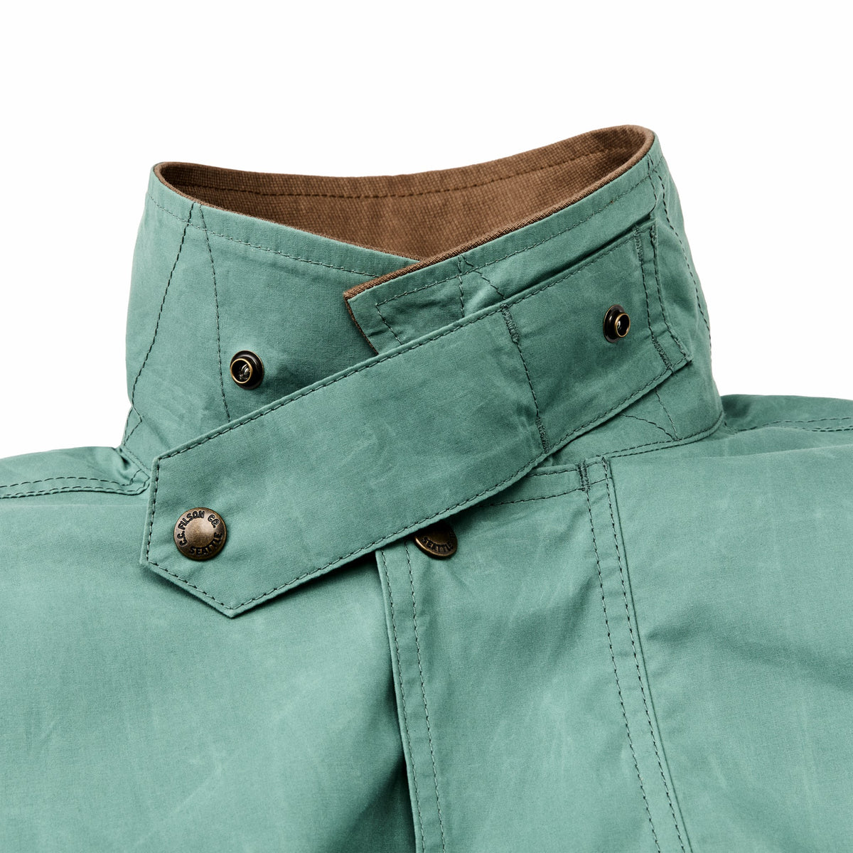 Men Filson Dry Wax Short Field Jacket - Deep Sea