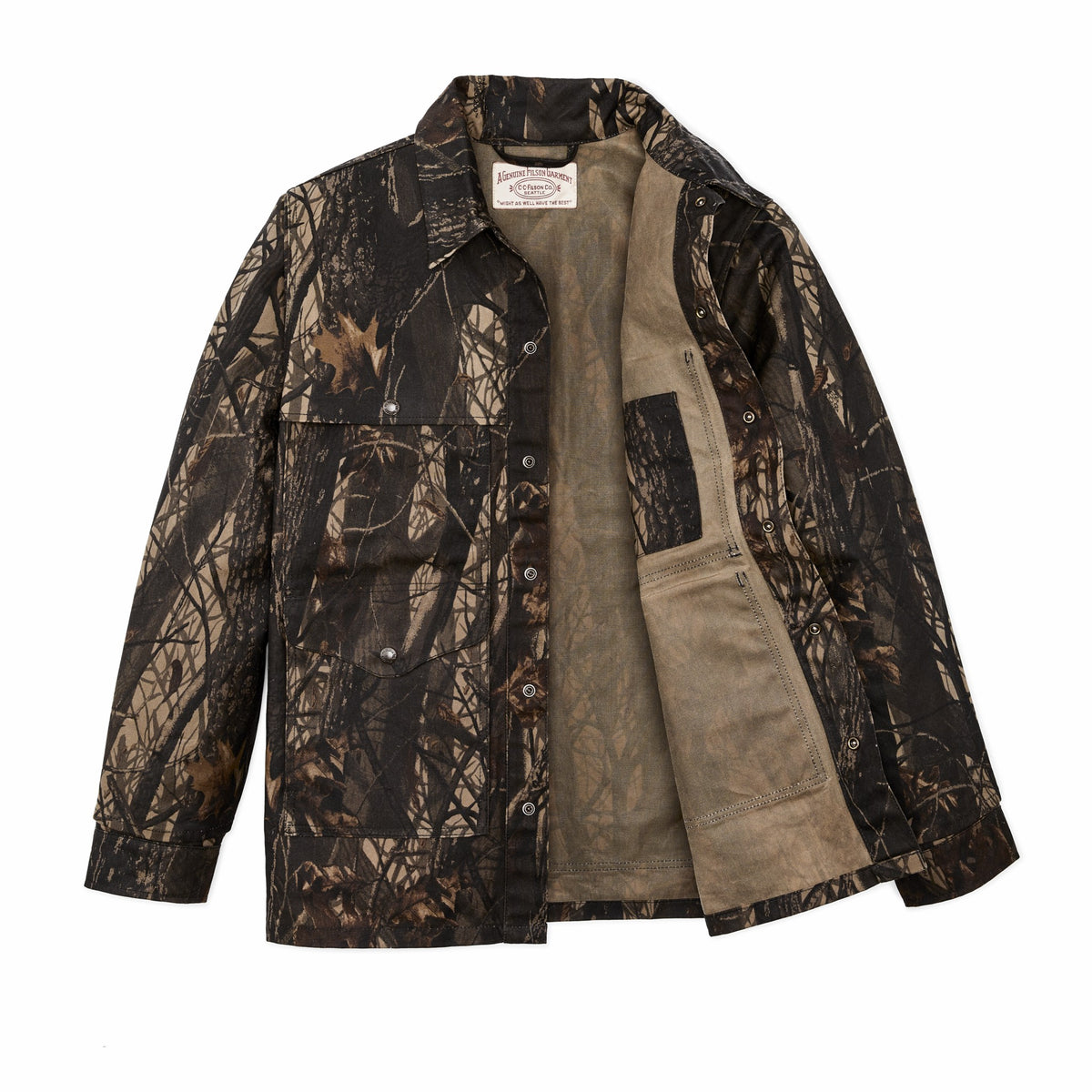 Men Filson Tin Cloth Cruiser Jacket