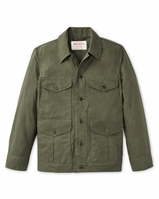 Men Filson Dry Wax Journeyman Jacket - Olive Green