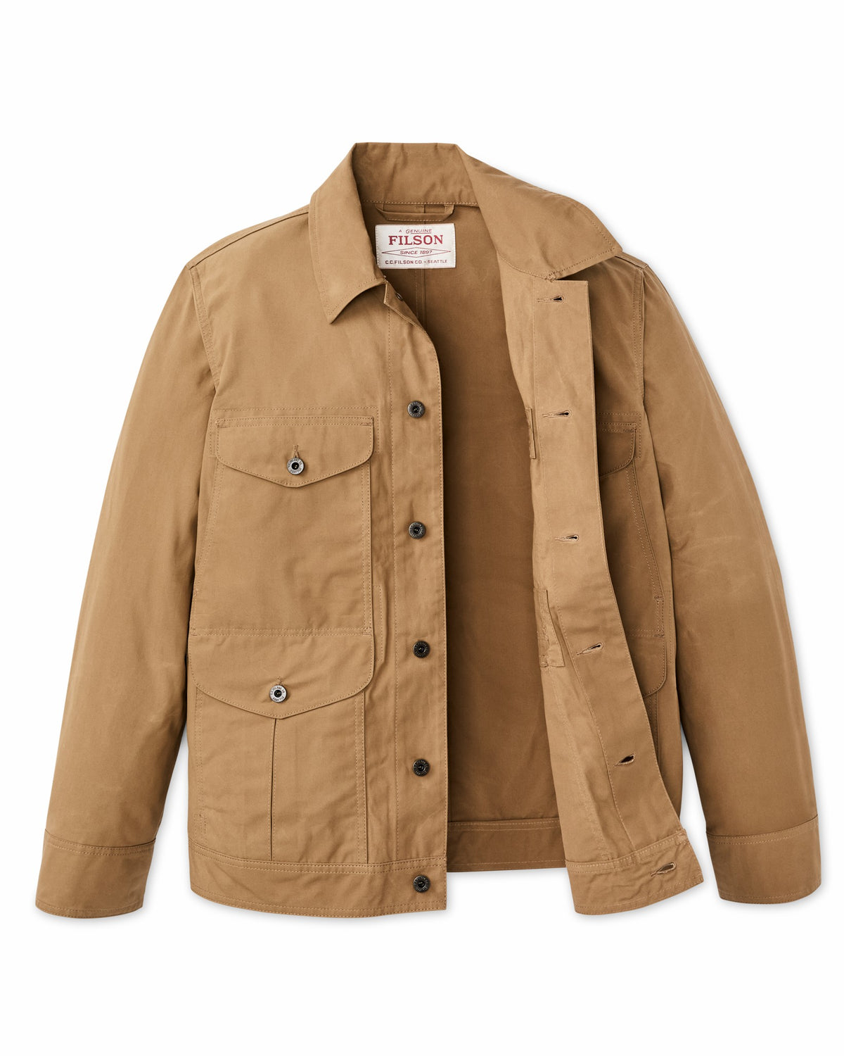 Men Filson Dry Wax Journeyman Jacket - Tan