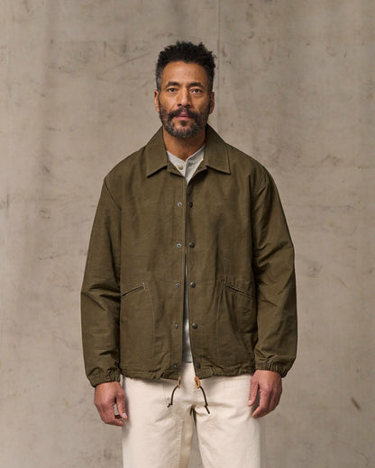 Men Filson Dry Wax Windbreaker - Military Olive