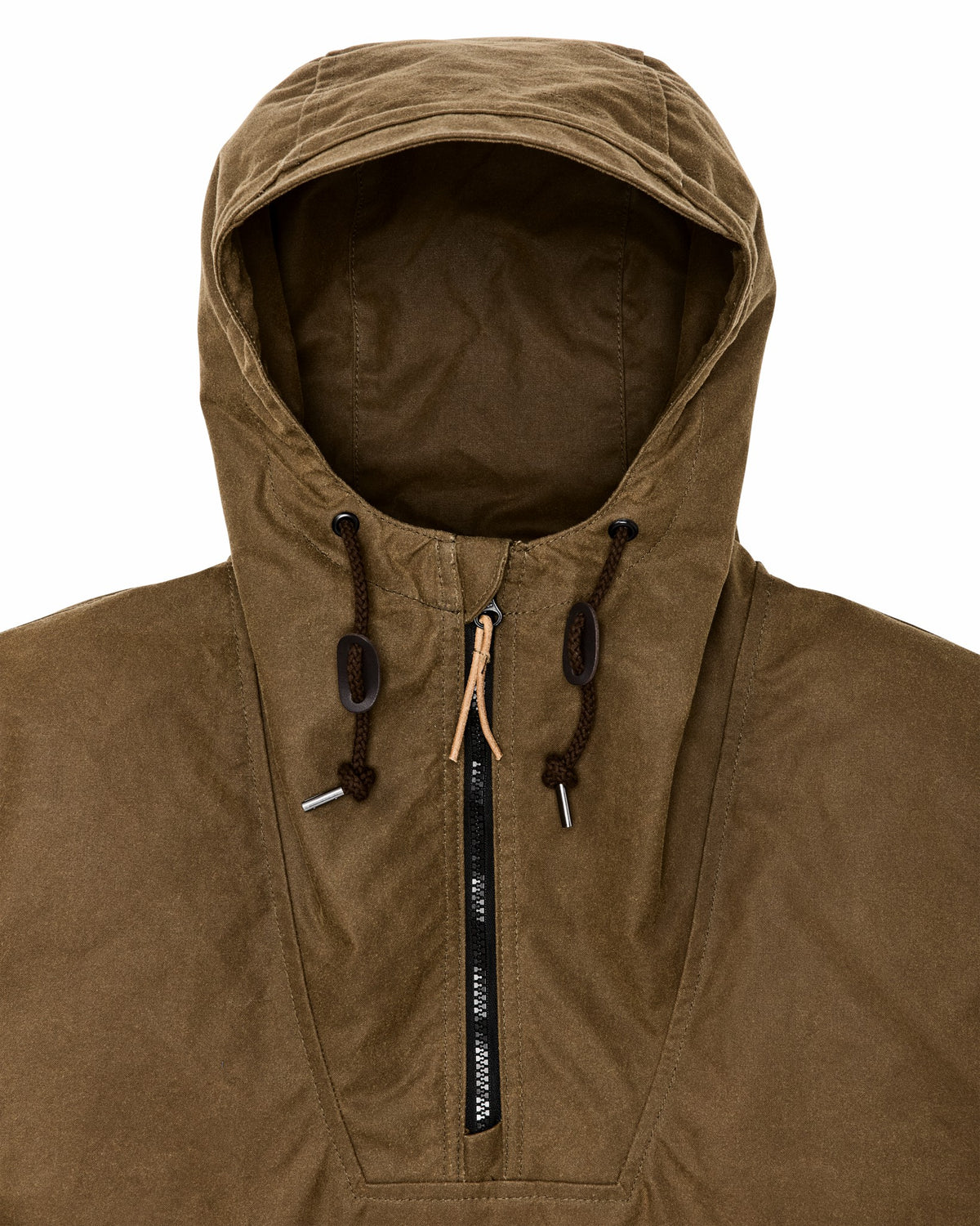 Men Filson Shelter Cloth Waxed Anorak - Dark Tan