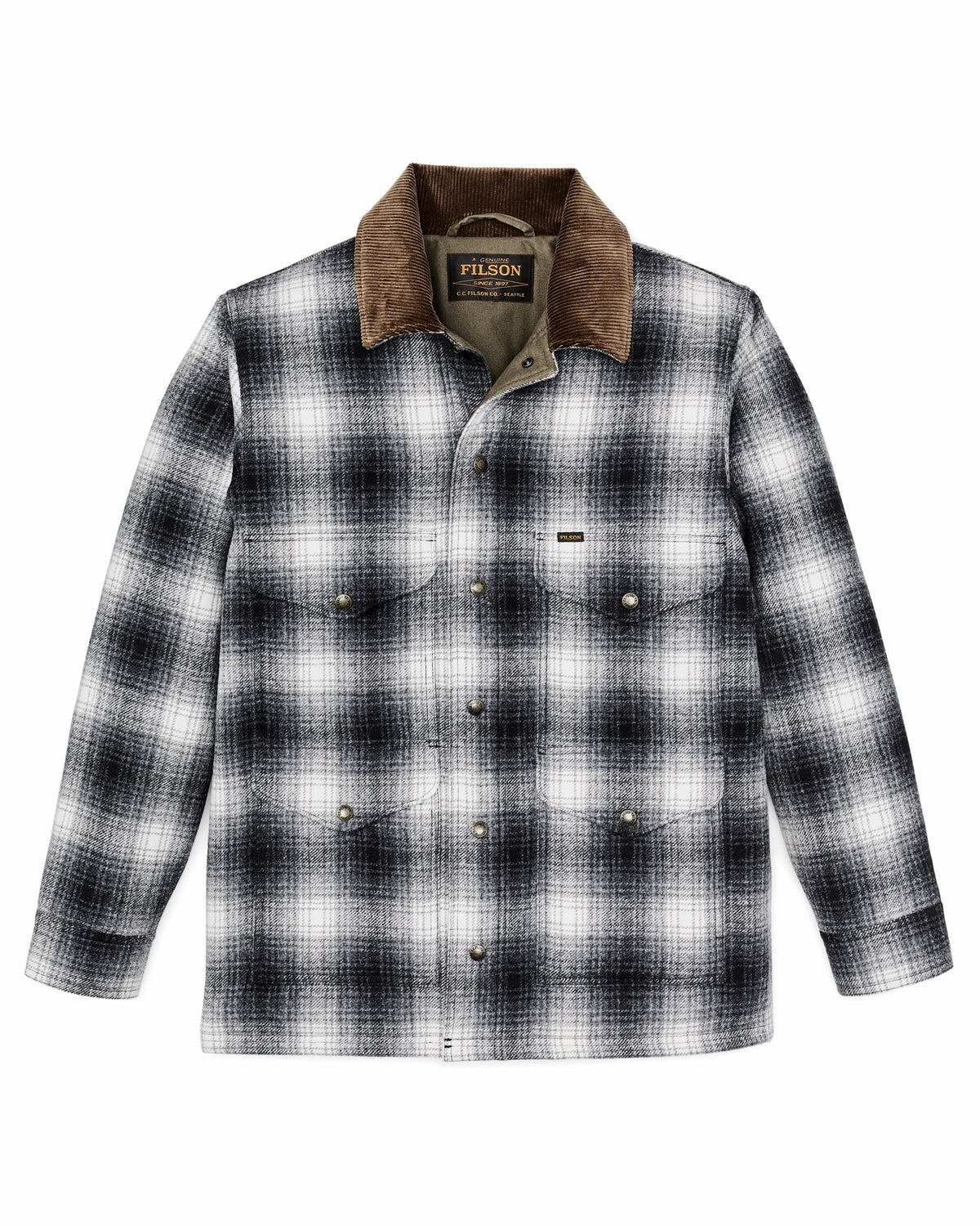 Men Filson Spokane Insulated Cruiser Jacket - Charcoal Ombre