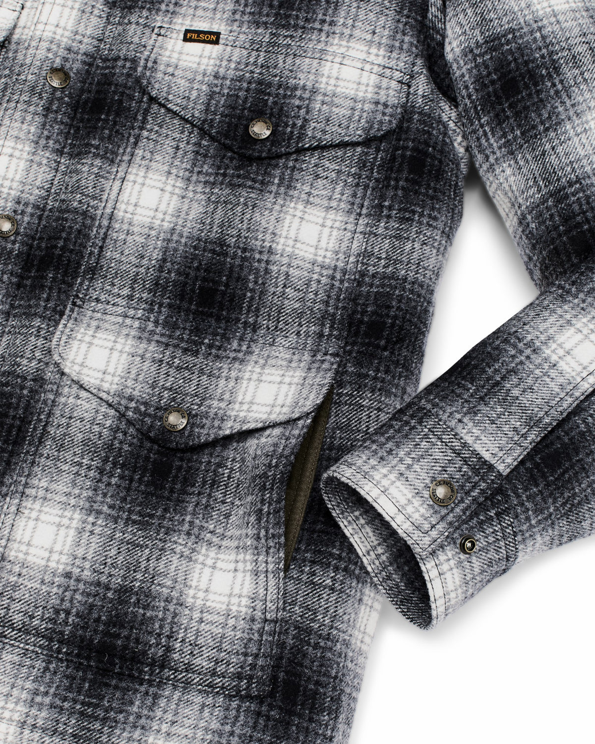 Men Filson Spokane Insulated Cruiser Jacket - Charcoal Ombre