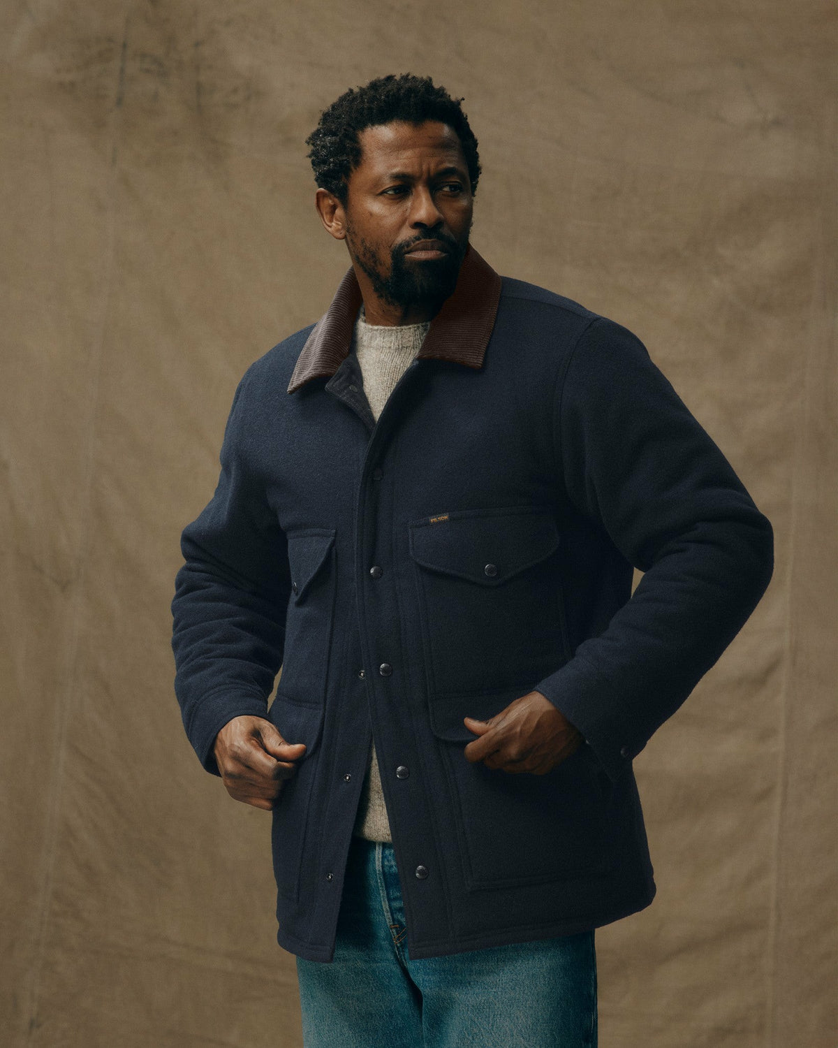 Men Filson Spokane Insulated Cruiser Jacket - Navy