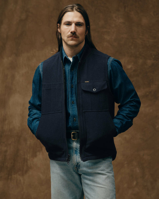 Men Filson Spokane Insulated Work Vest - Navy