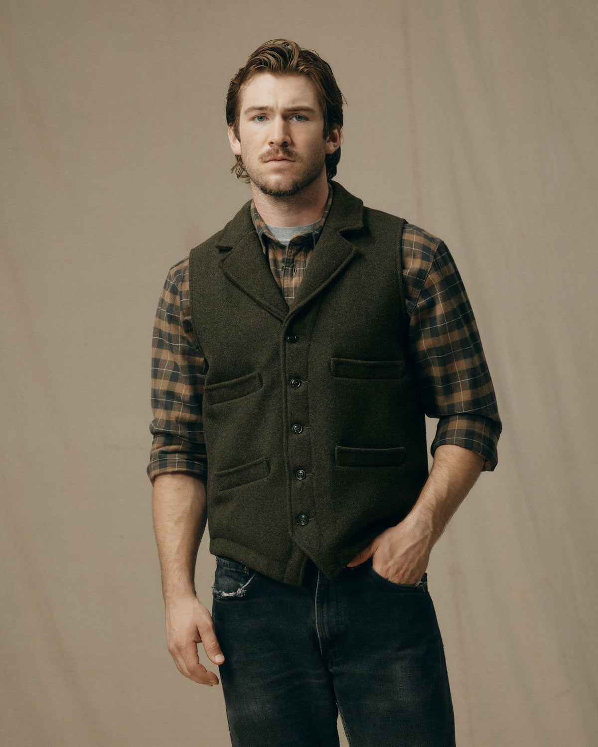 Men Filson Western Vest