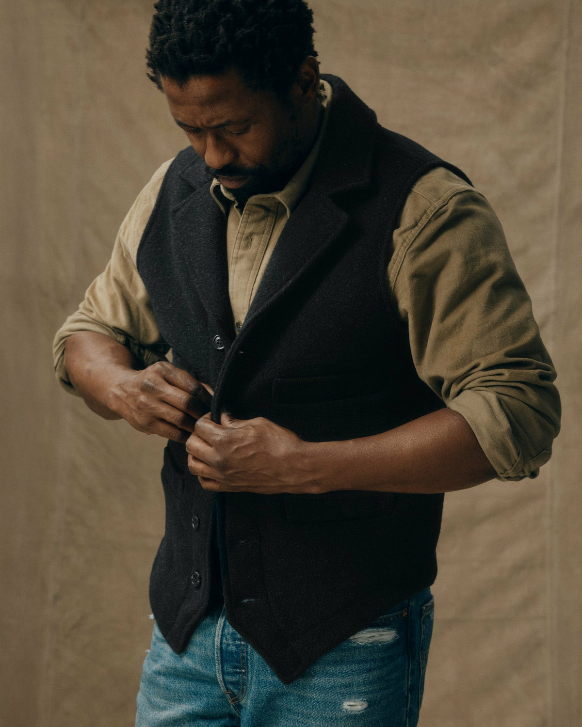 Men Filson Western Vest