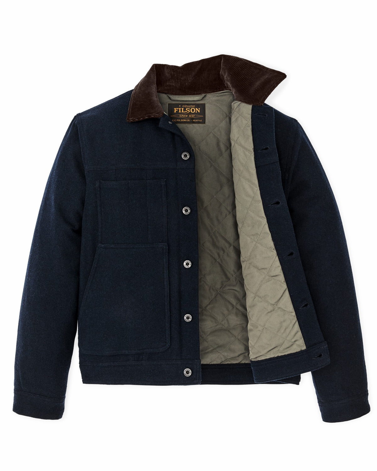 Men Filson Spokane Insulated Short Cruiser - Navy